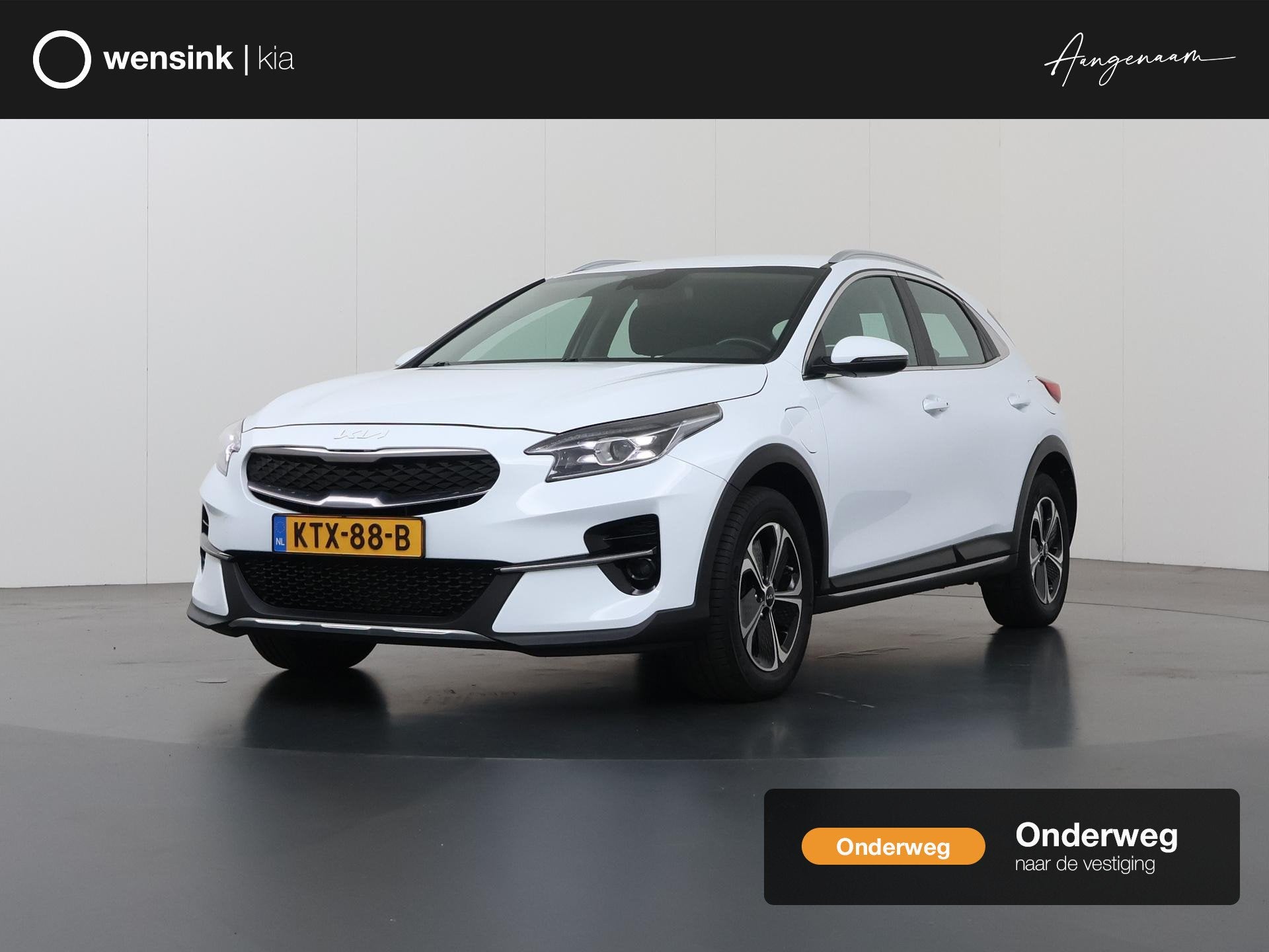 Kia XCeed 1.6 GDi PHEV DynamicLine | Stoel/Stuurverwarming |, Auto's, XCeed, Gebruikt, Leder en Stof, Wit