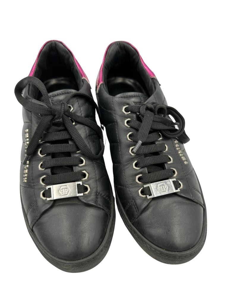 Philipp Plein veterschoenen 37, Sieraden, Tassen en Uiterlijk, Tassen | Schoudertassen, Zwart, Ophalen of Verzenden, Leer