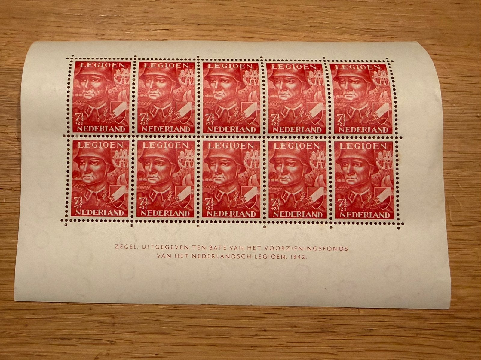 Postzegel Voorzieningsfonds Nederlandsche legioen (BPM)-1942, Ophalen of Verzenden, Na 1940, Postfris