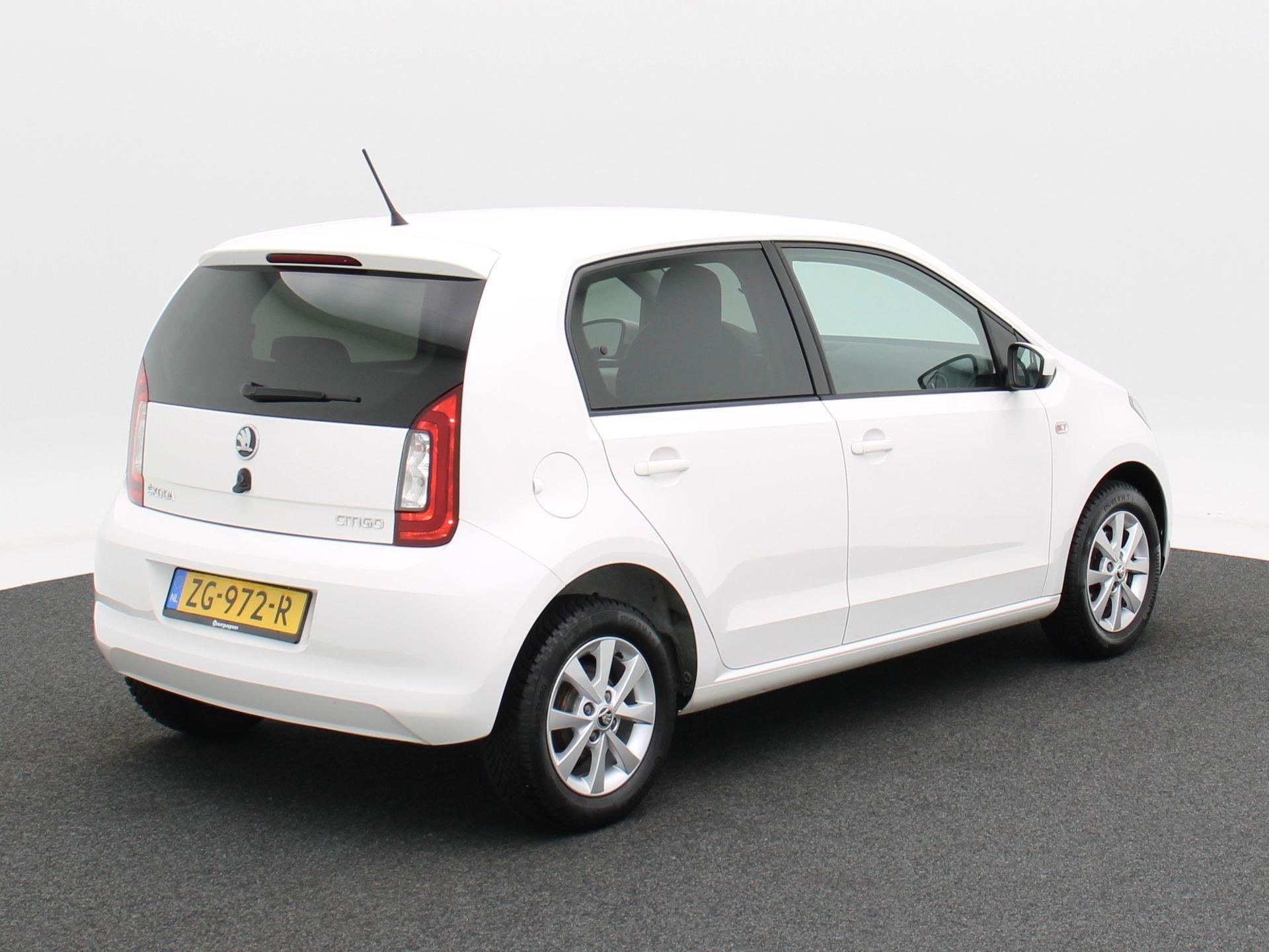 Skoda Citigo 1.0 Greentech Style | Cruise Control | Airco |, Voorwielaandrijving, Stof, Gebruikt, Wit