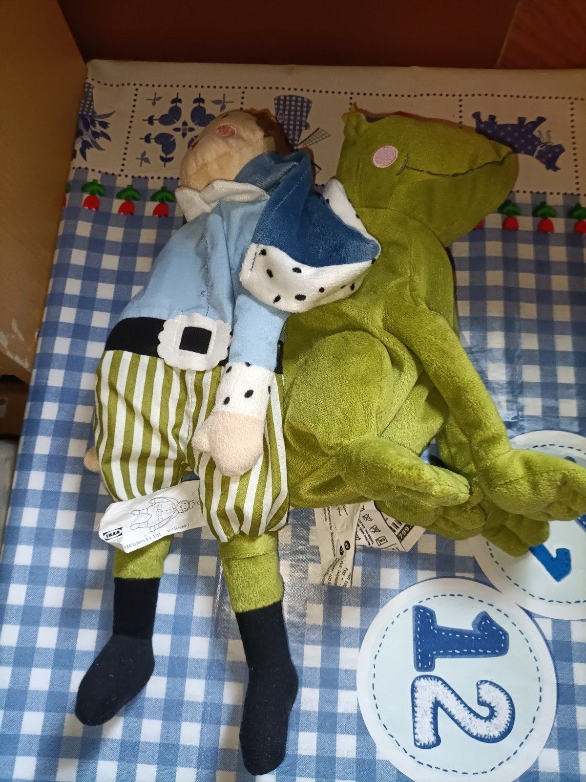 Ikea De kikker en de prins knuffel 38 cm groot, Ophalen of Verzenden, Zo goed als nieuw