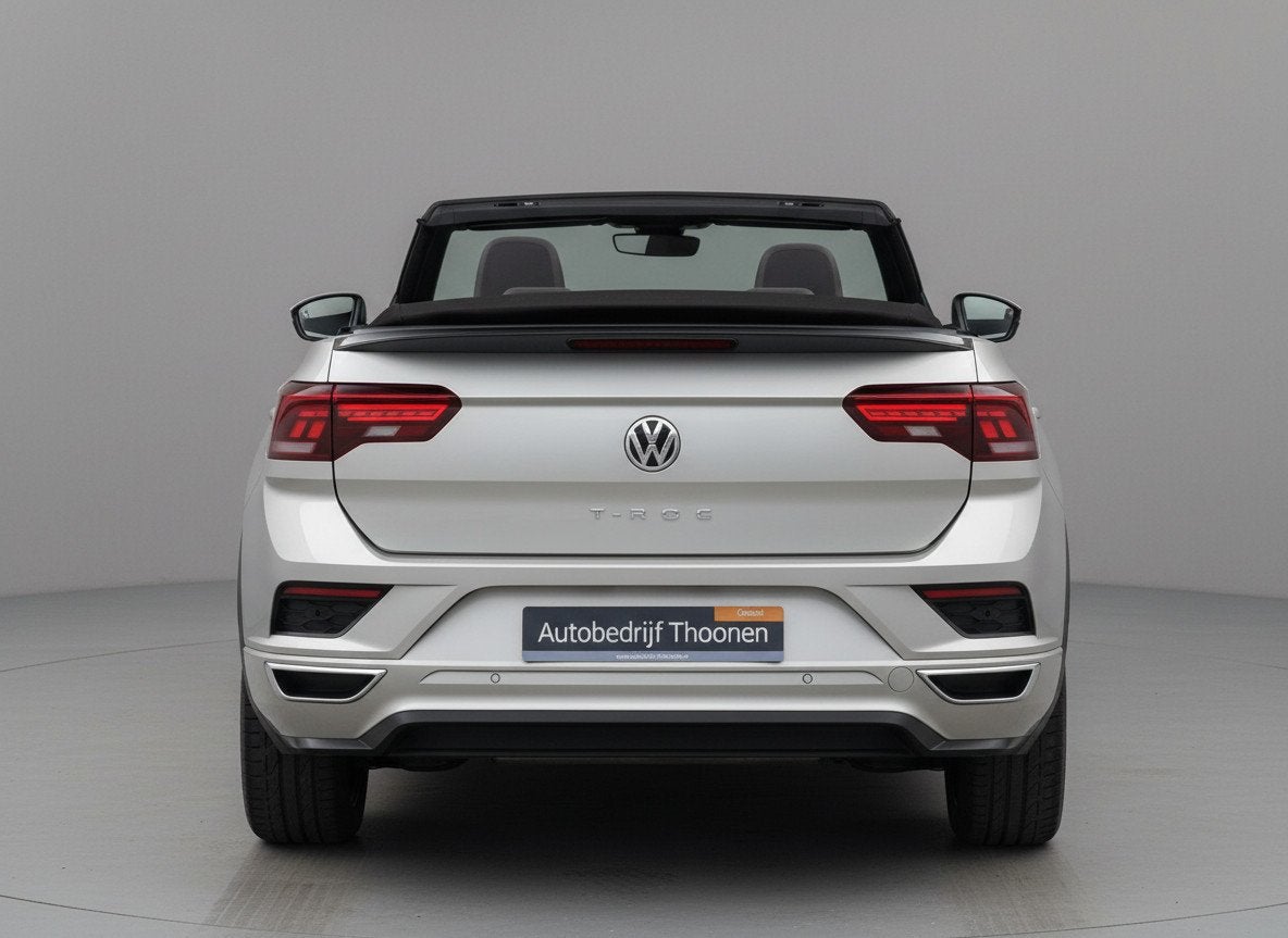 Volkswagen T-Roc Cabrio 1.5 TSI R-Line | Leder | dodehoek |, Auto's, Dealer onderhouden, 15 km/l, 4 cilinders, Bedrijf