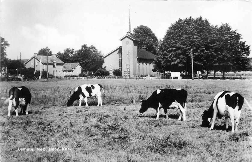 377-695-011 Lemele NH Kerk, Verzamelen, Ansichtkaarten | Nederland, Verzenden, Voor 1920, Overijssel