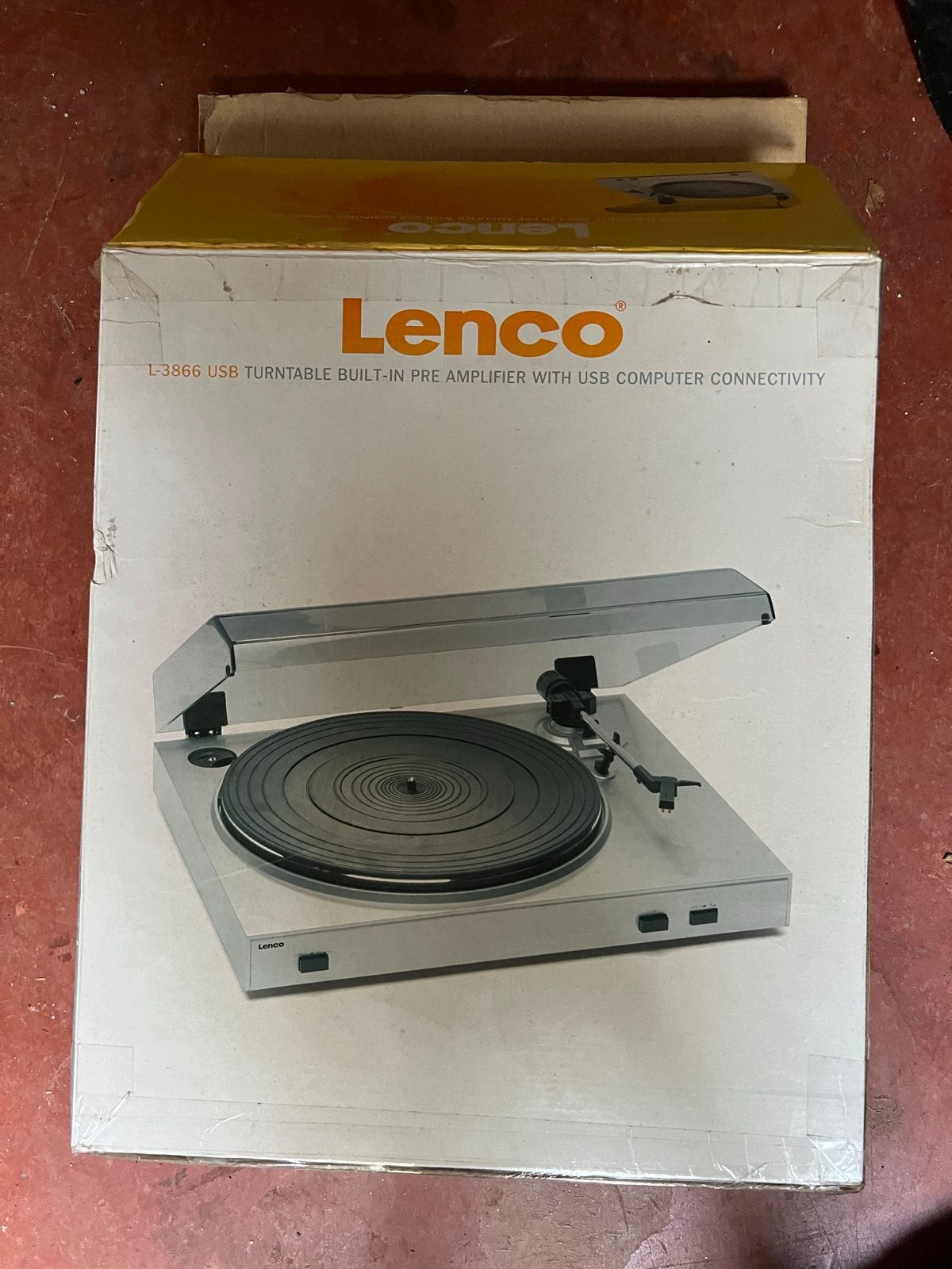 Lenco L-3866 USB Platenspeler met ingebouwde voorversterker, Overige merken, Nieuw, Ophalen of Verzenden, USB-aansluiting