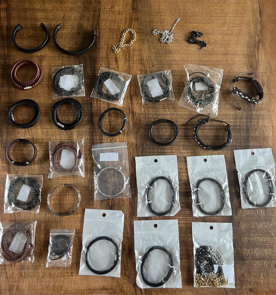 Diverse Herenarmbanden - Leer, Staal en Meer, Ophalen of Verzenden, Nieuw, Zwart, Leer