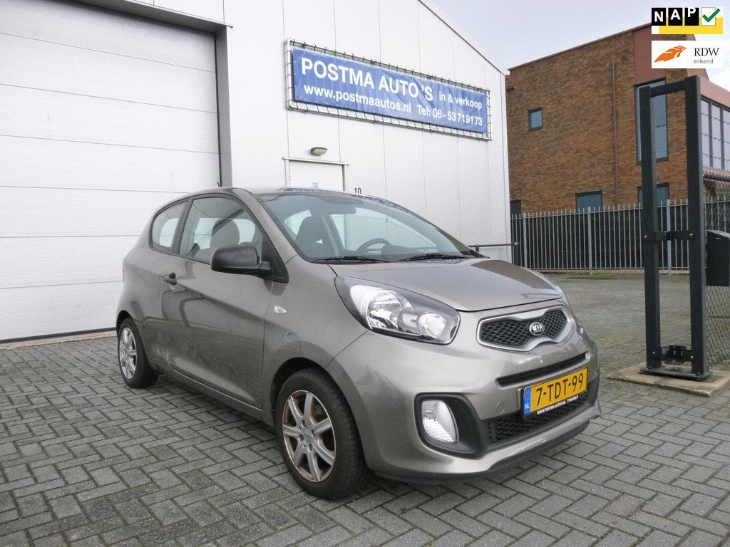 Kia Picanto 1.0 CVVT , Airco., Voorwielaandrijving, Euro 5, Stof, Gebruikt