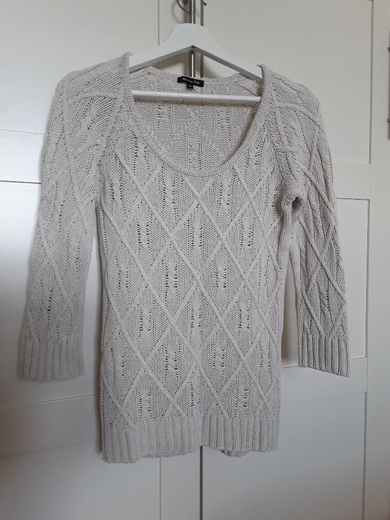 Kabeltrui van Massimo Dutti, Kleding | Dames, Massimo Dutti, Beige, Zo goed als nieuw, Ophalen