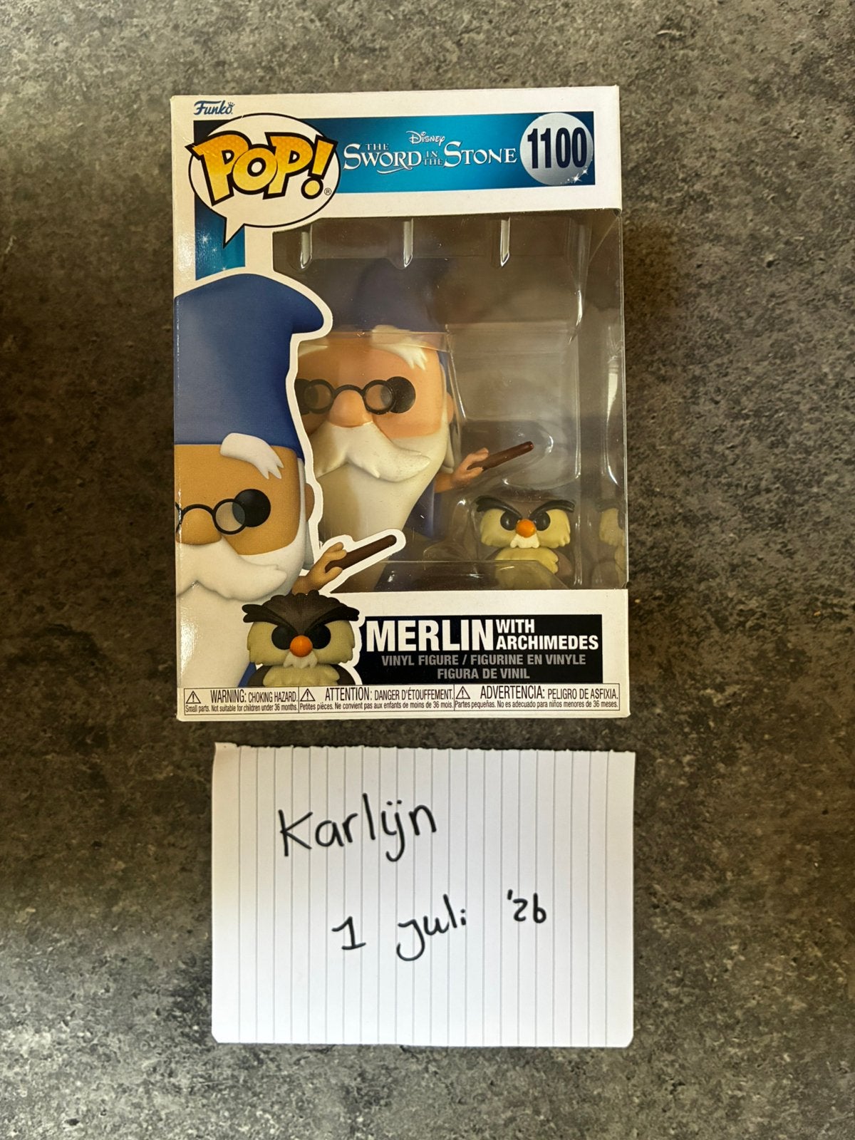 Funko Pop Merlin with Archimedes 1100, Ophalen, Zo goed als nieuw