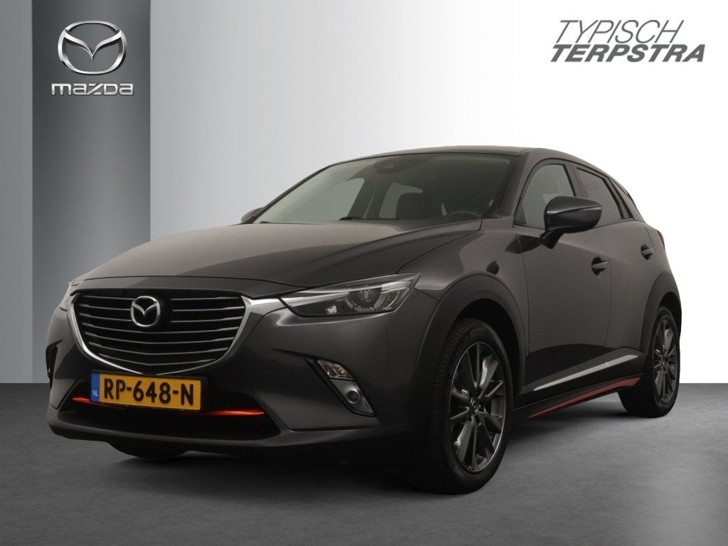 Mazda CX-3 Skyactiv-G 120 GT-Luxury / Leer / Trekhaak, Auto's, Keurmerk '100% Onderhouden', Gebruikt, Euro 6, 4 cilinders