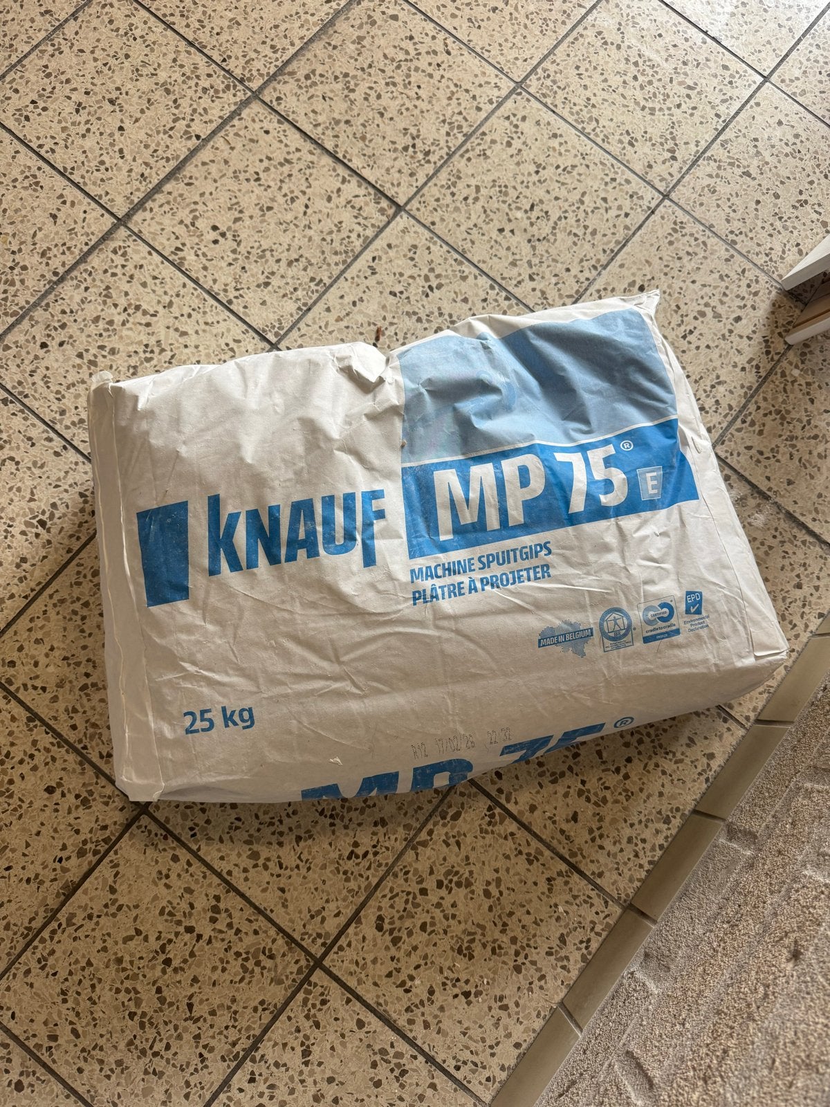GRATIS: Knauf MP 75 Machine Spuitgips 25 kg, Ophalen, Nieuw, Overige typen
