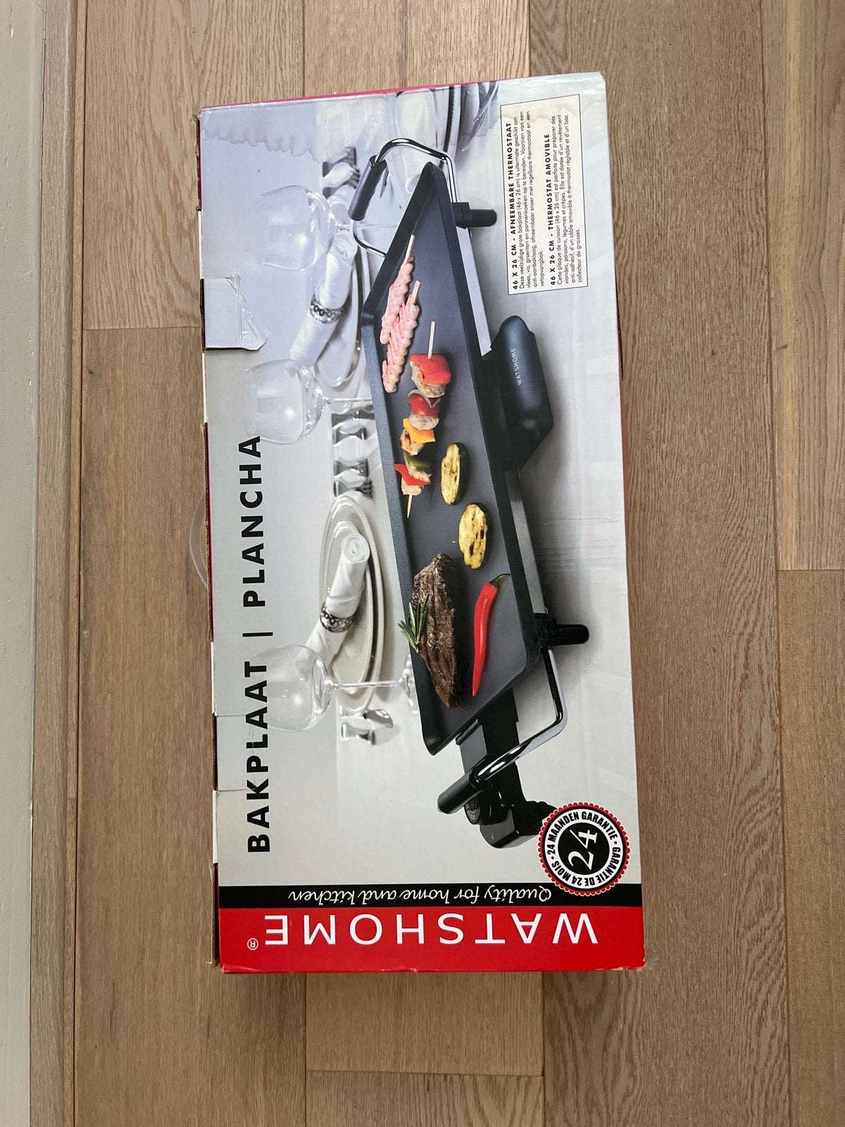WatsHome Bakplaat | Plancha, Ophalen, Nieuw, 4 t/m 7 personen