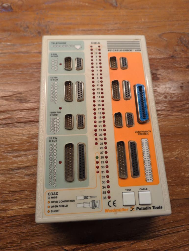 Weidmuller 1570 Kabeltester - PC Cable Check, Ophalen of Verzenden, Gebruikt