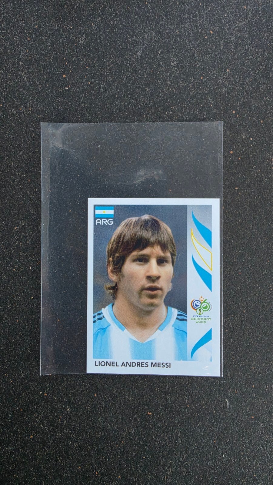 Panini sticker WK 2006 Lionel Messi nr 185, Ophalen of Verzenden, Zo goed als nieuw, Buitenlandse clubs, Poster, Plaatje of Sticker