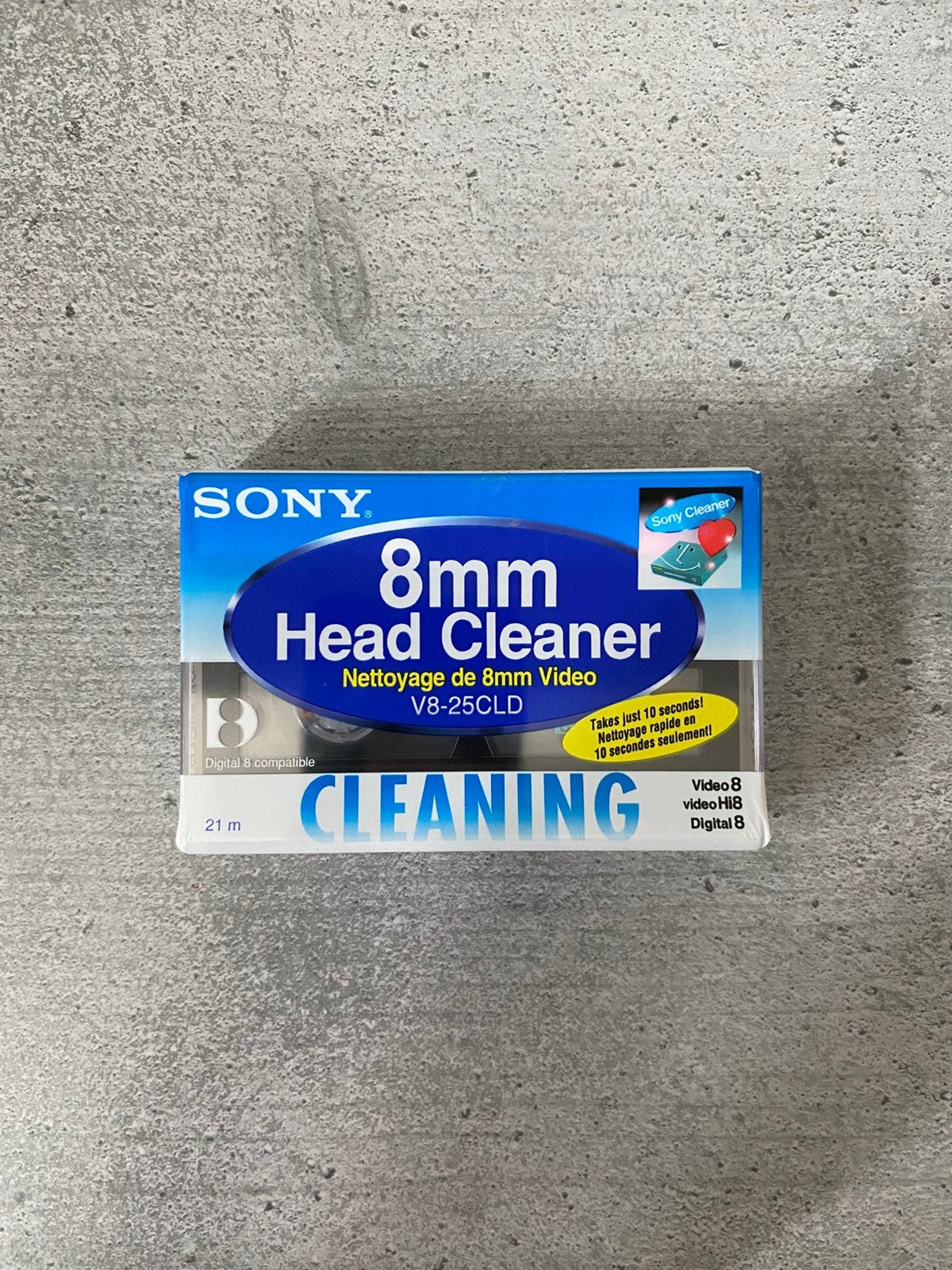 SONY Hi8, Digital8, 8mm Video Head Cleaning Cassette, Overige genres, 1 bandje, Ophalen of Verzenden, Zo goed als nieuw