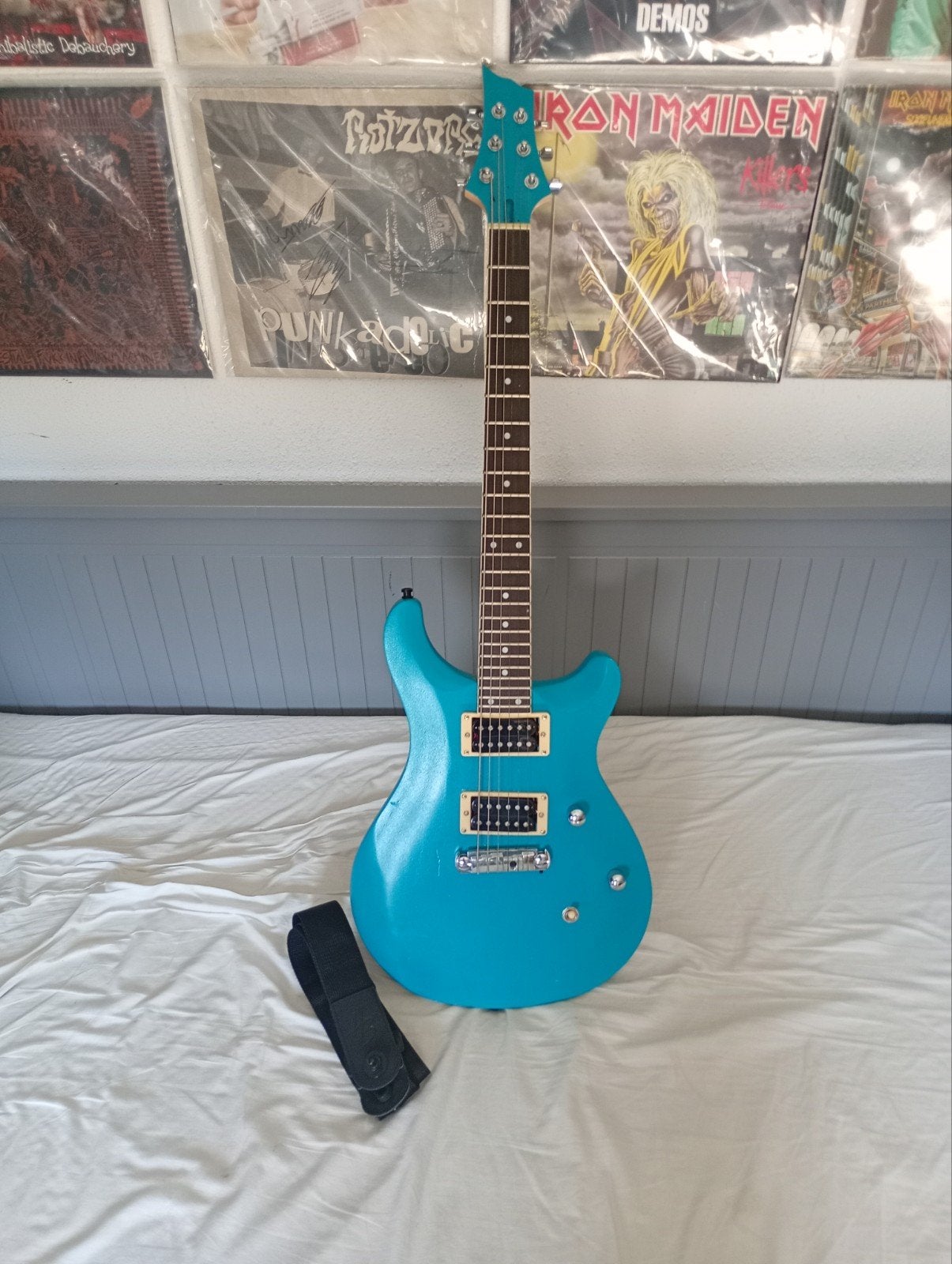 Harley Benton CST-24 PRS Model Gitaar Afgesteld in B, Ophalen, Gebruikt, Solid body, Overige merken
