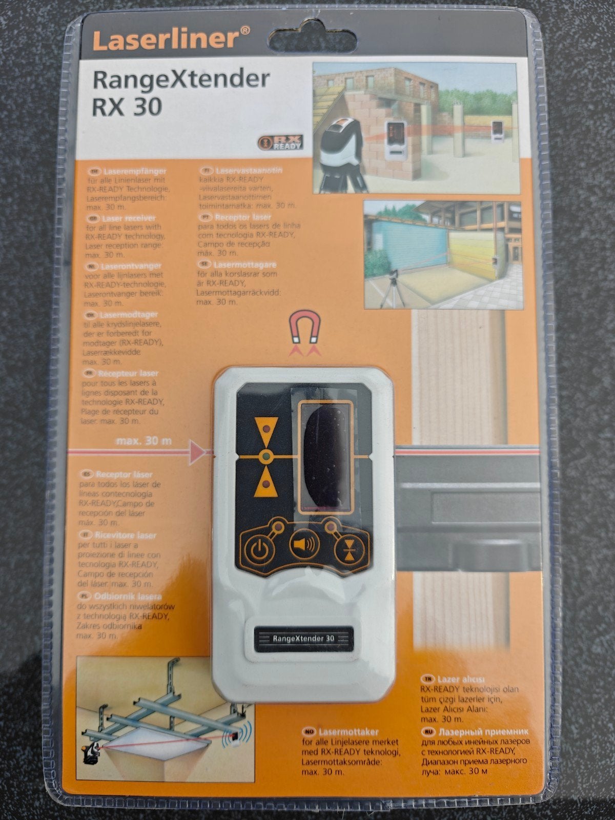 Laserliner RangeXtender RX 30 Laserontvanger, Ophalen, Nieuw, Licht