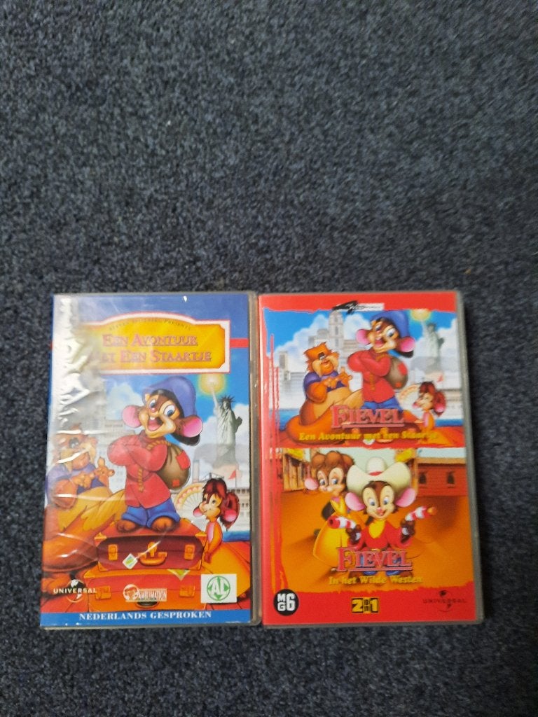 FIEVEL IN HET WILDE WESTEN! Leuke Tekenfilm Classic Op VIDEO, Tekenfilm, Verzenden, Alle leeftijden, Zo goed als nieuw