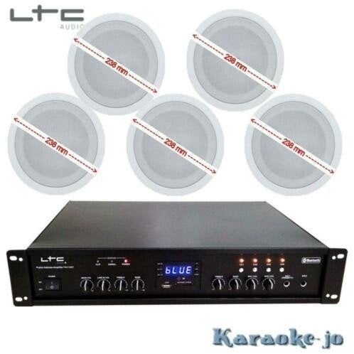 Muziek systeem met 5 x 30 Watt Plafondspeakers, Overige merken, ., Nieuw, .