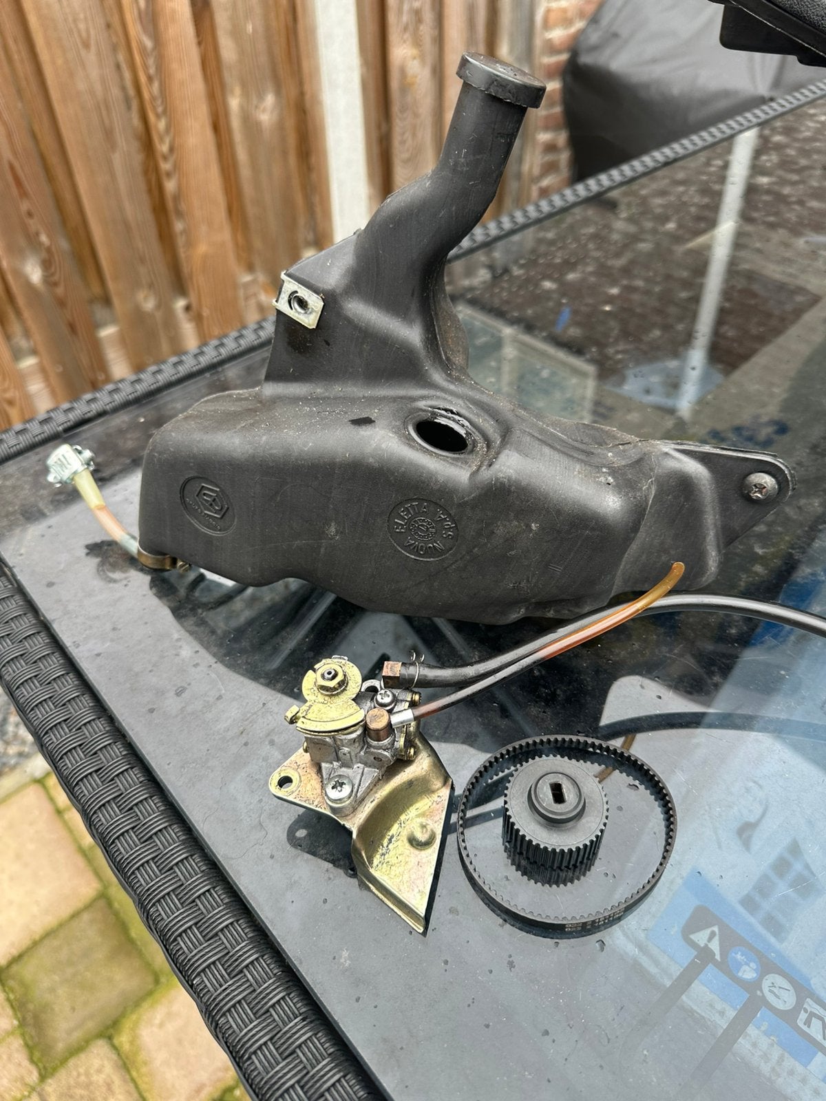 Piaggio Zip Type 1/2/3 oliepomp met tank, Ophalen of Verzenden, Zo goed als nieuw, Tank, Piaggio