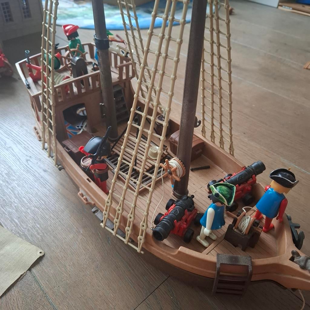 Playmobil piratenschip + accessoires en figuren, Ophalen of Verzenden