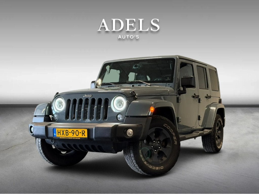 Jeep Wrangler Unlimited 2.8 CRD Automaat Trekhaak Leer, Auto's, Jeep, Bedrijf, Te koop, Wrangler, 4x4, ABS, Airbags, Airconditioning