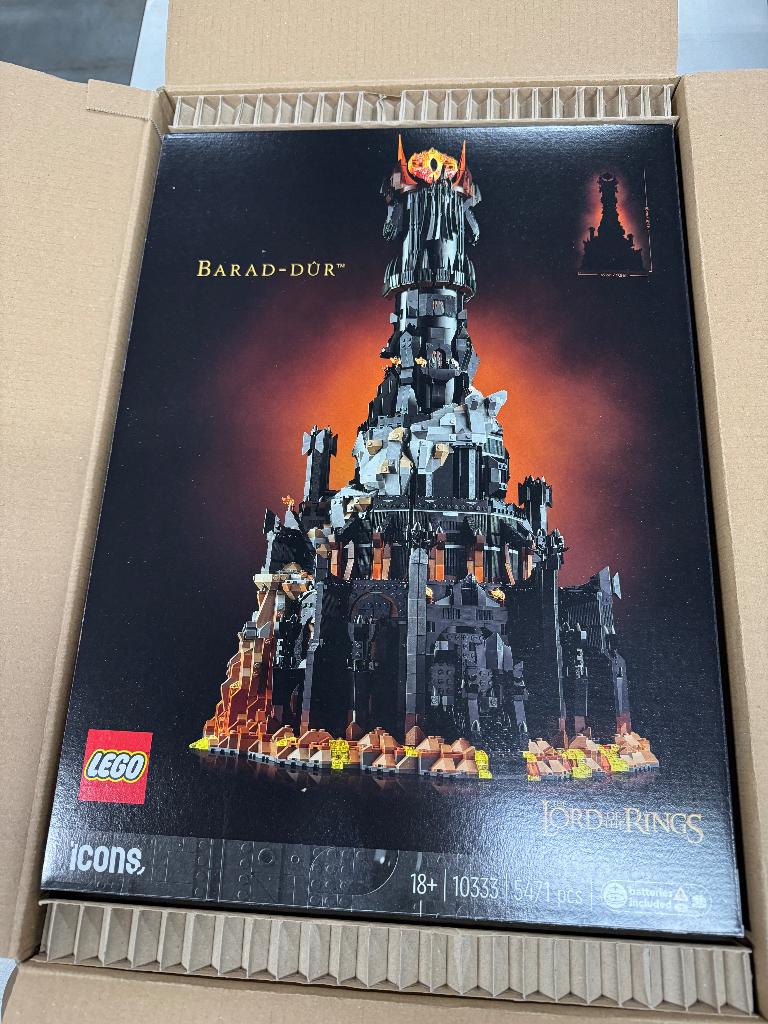 Lego 10333 Lord ot Rings Barad Dur nieuw, zonder minifiguren, Ophalen of Verzenden, Nieuw, Lego