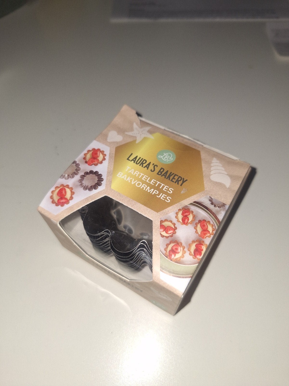 Laura's Bakery Tartelettes Bakvormpjes - 12 stuks, Overige typen, Zilver, Ophalen of Verzenden, Zo goed als nieuw