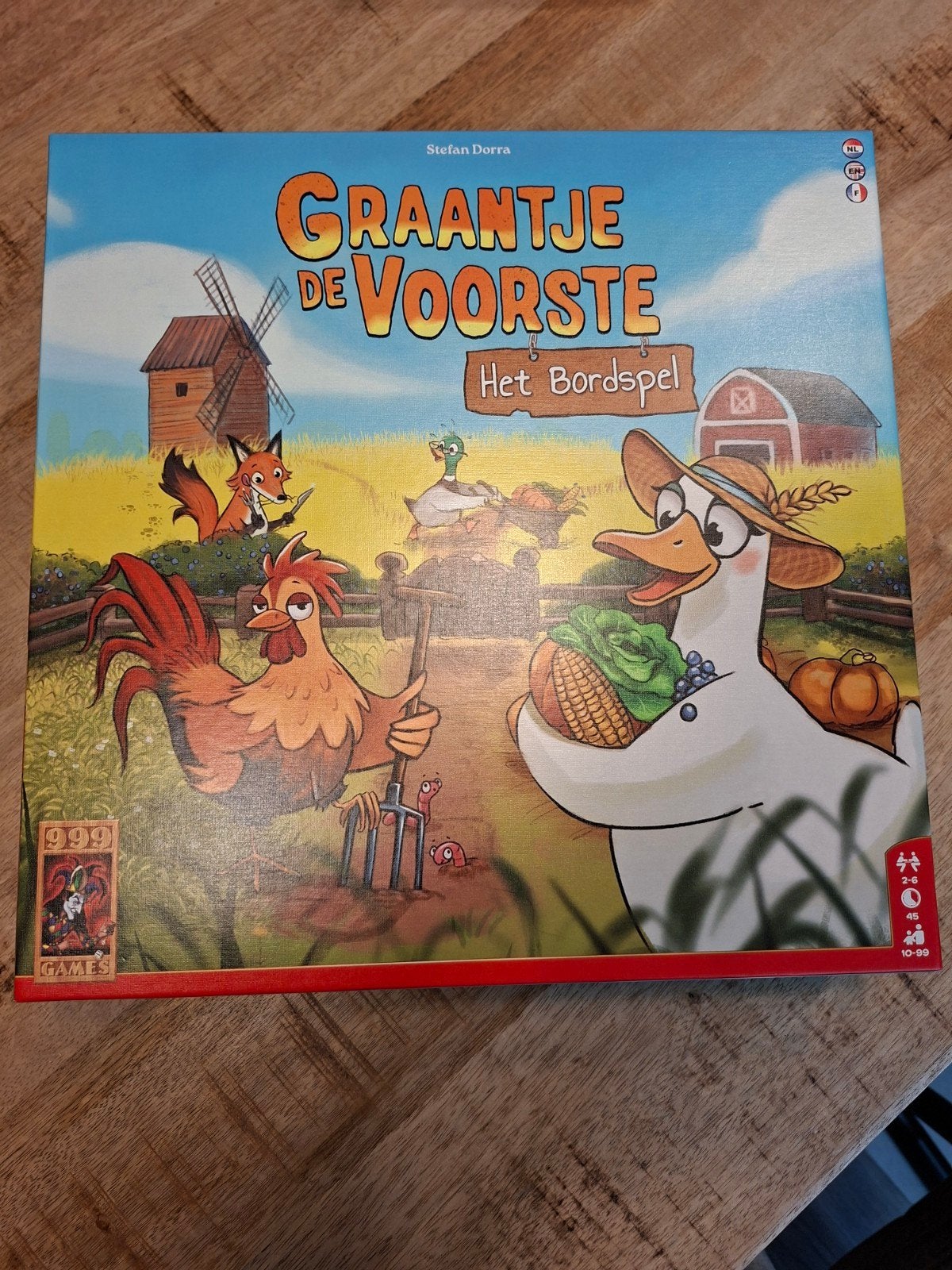 Graantje de Voorste - Het Bordspel (999 Games), Drie of vier spelers, Ophalen of Verzenden, Zo goed als nieuw, 999 Games