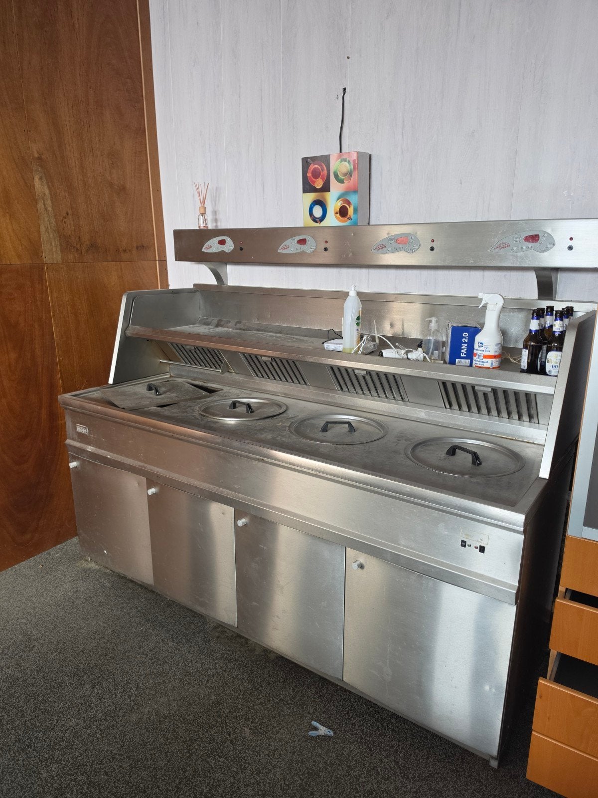 Bakwand Hegro Tornado RVS Bain Marie met 4 bakken, Ophalen of Verzenden, Gebruikt
