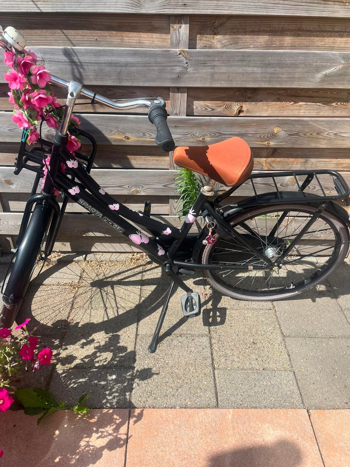 Sparta Pick-Up fiets met bloemen en mandje, Ophalen, Terugtraprem, Sparta, Gebruikt