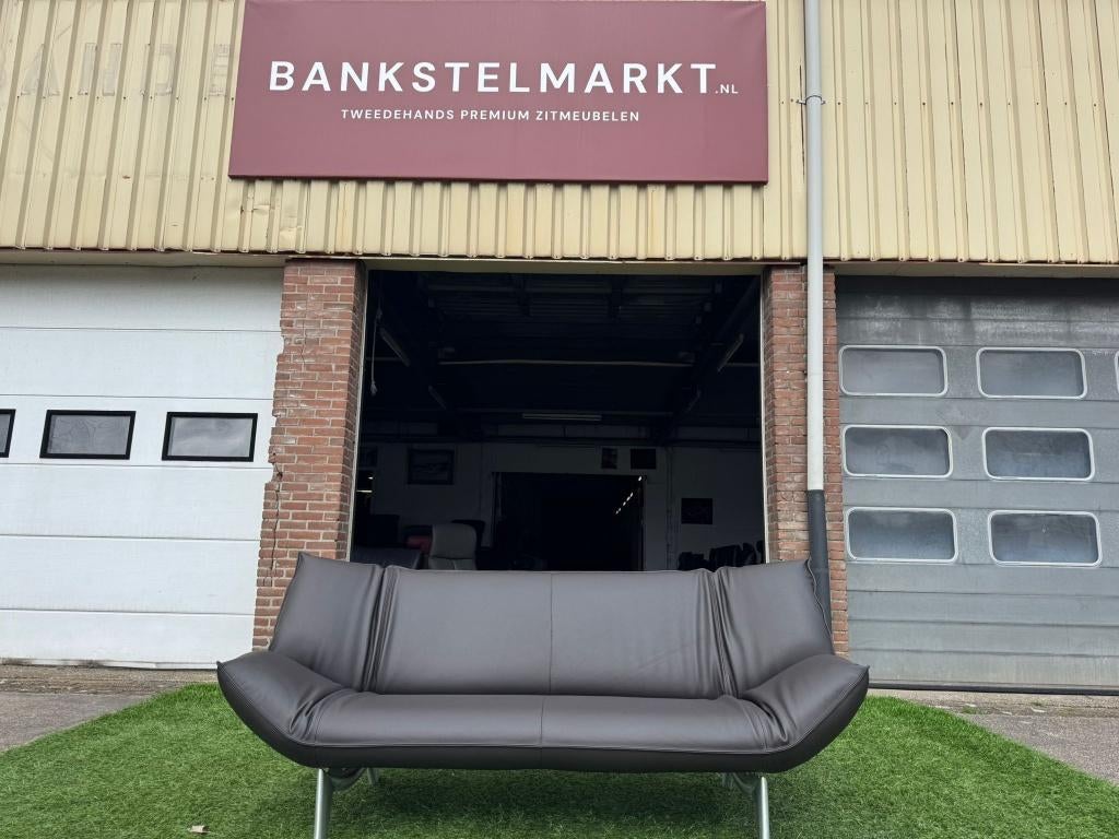 LEOLUX Tango bank relax design 3 zit bankstel bruin leer, Ophalen, Leolux, Leolux, Pahest@hotmail.nl