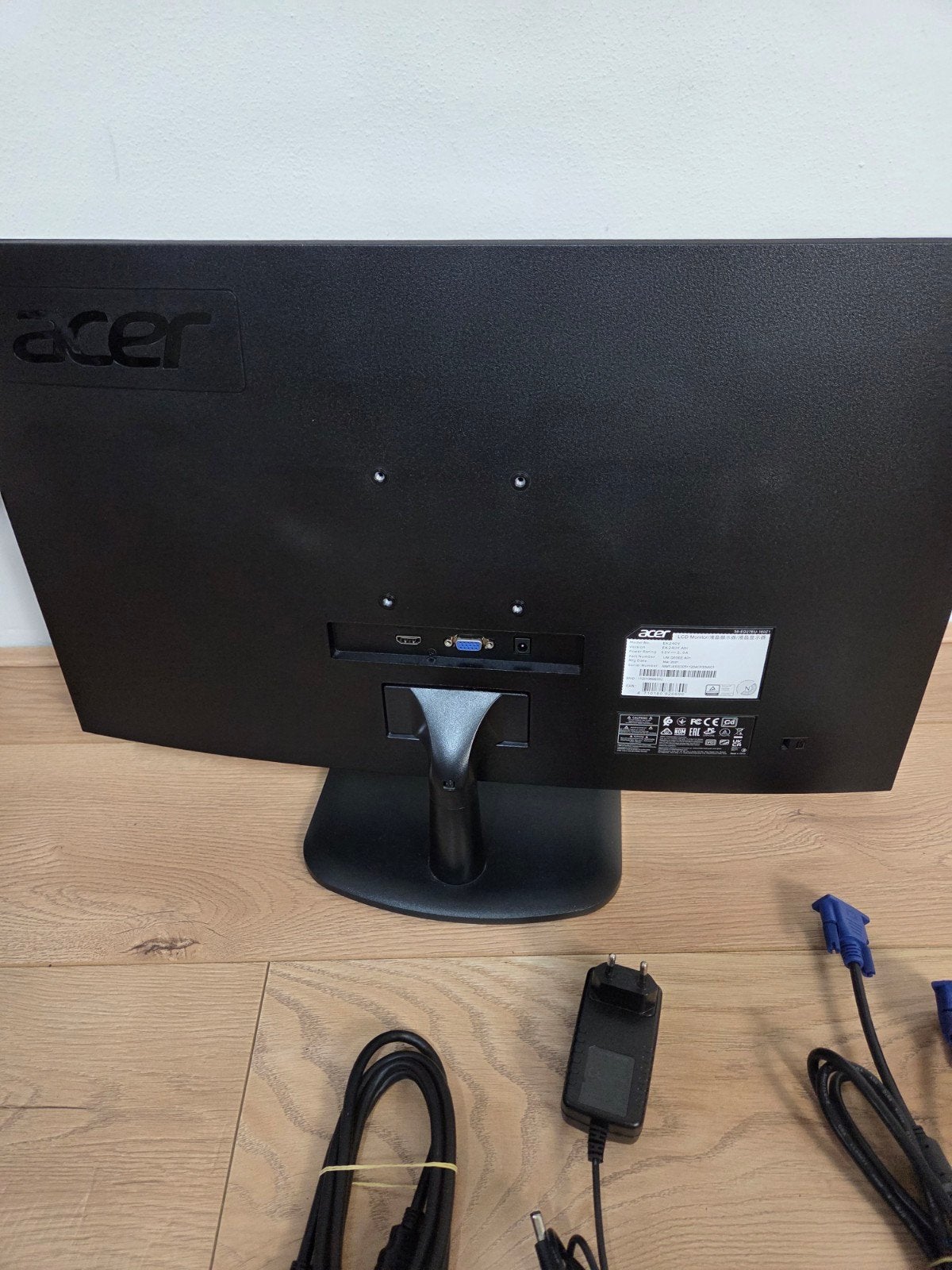 Acer monitor met kabels, Ophalen of Verzenden, Gebruikt, VGA, Acer