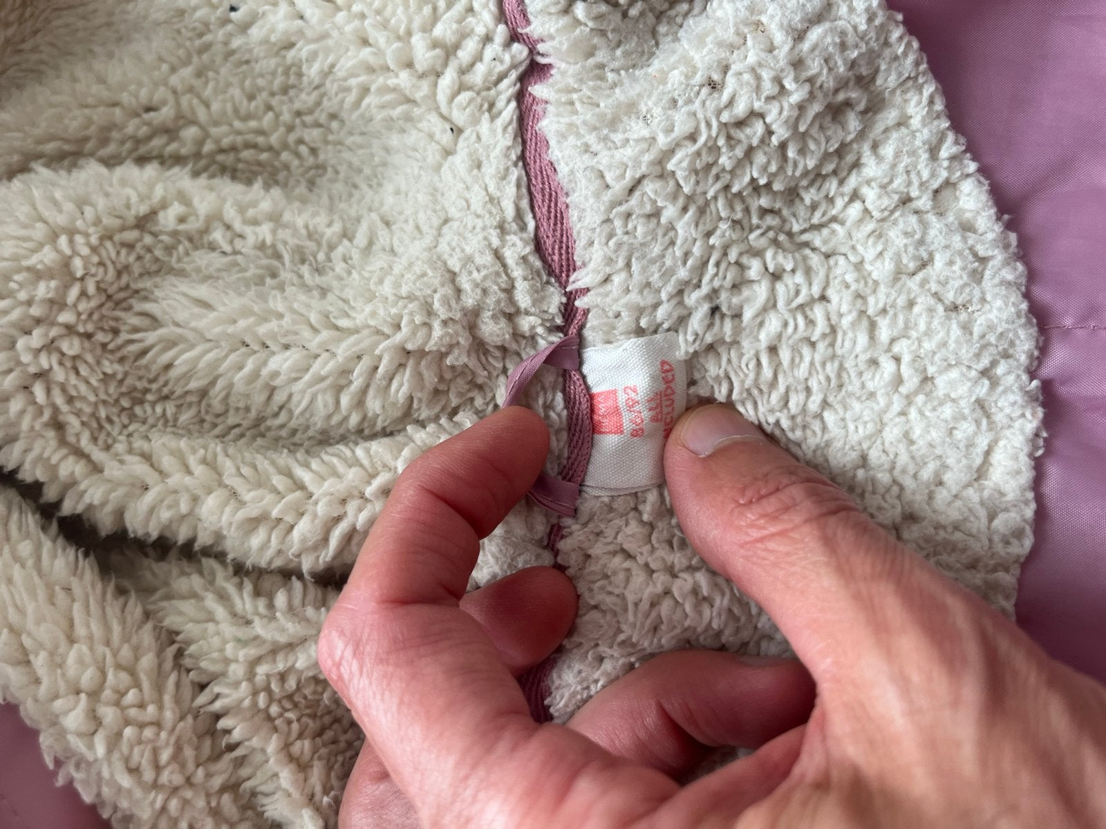 Roze regenjas met teddy voering maat 86/92, Kinderen en Baby's, Babykleding | Maat 86, Ophalen of Verzenden, Zo goed als nieuw