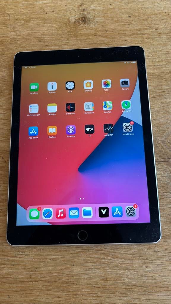 Ipad Air 2 zwart (defecte batterij), Computers en Software, Apple iPads, 10 inch, Gebruikt, Zwart, Apple iPad Air