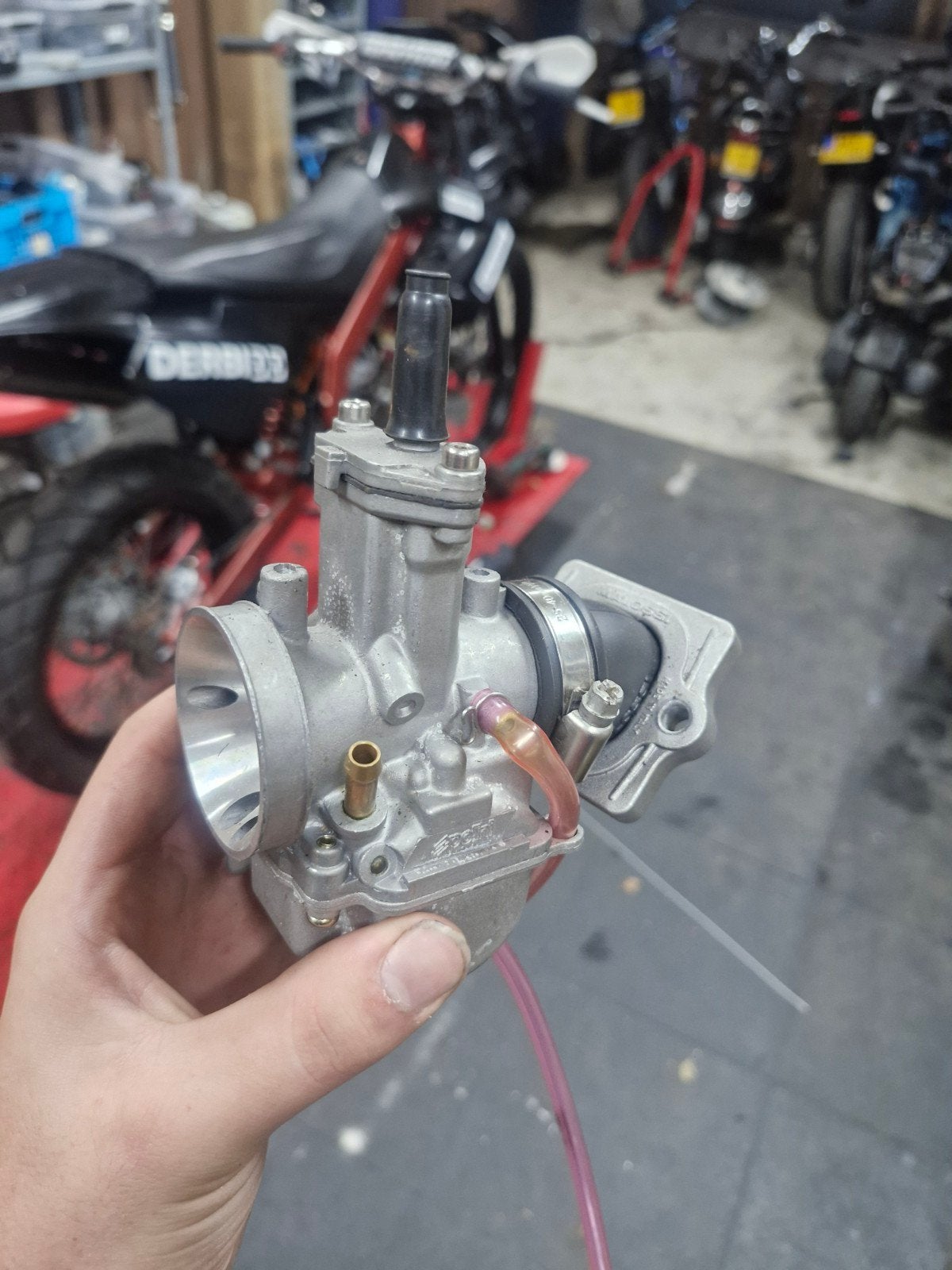 24mm polini carburateur met spruitstuk, Ophalen of Verzenden, Nieuw, Carburateur