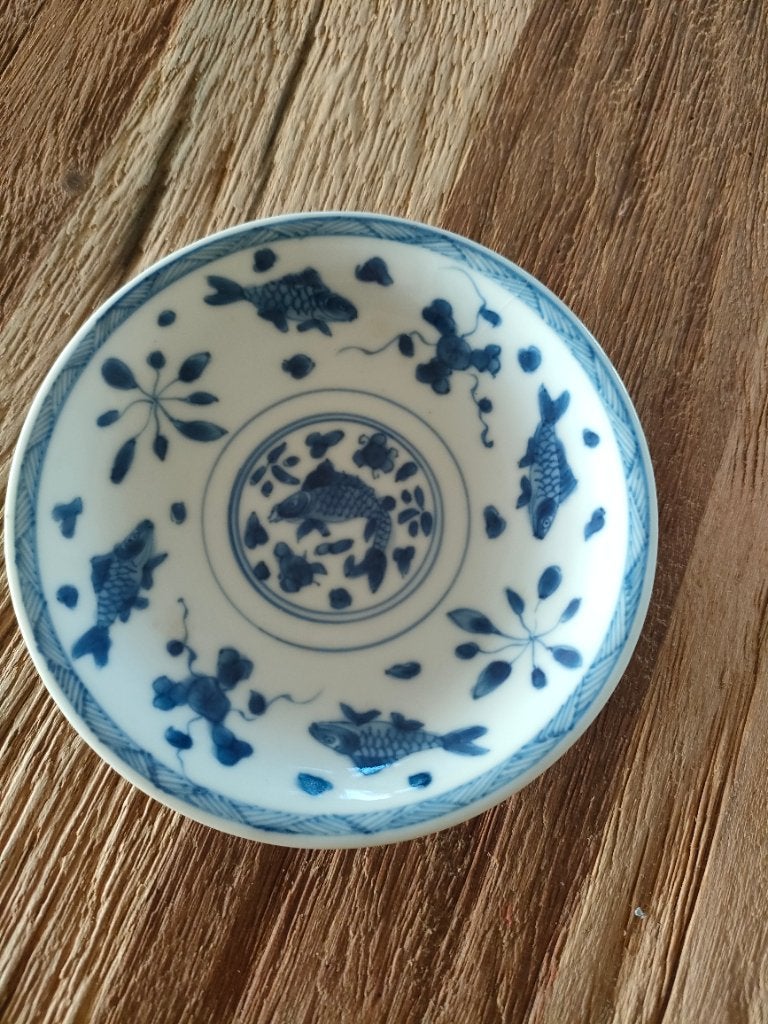 Chinees porselein Kangxi schotel, Ophalen