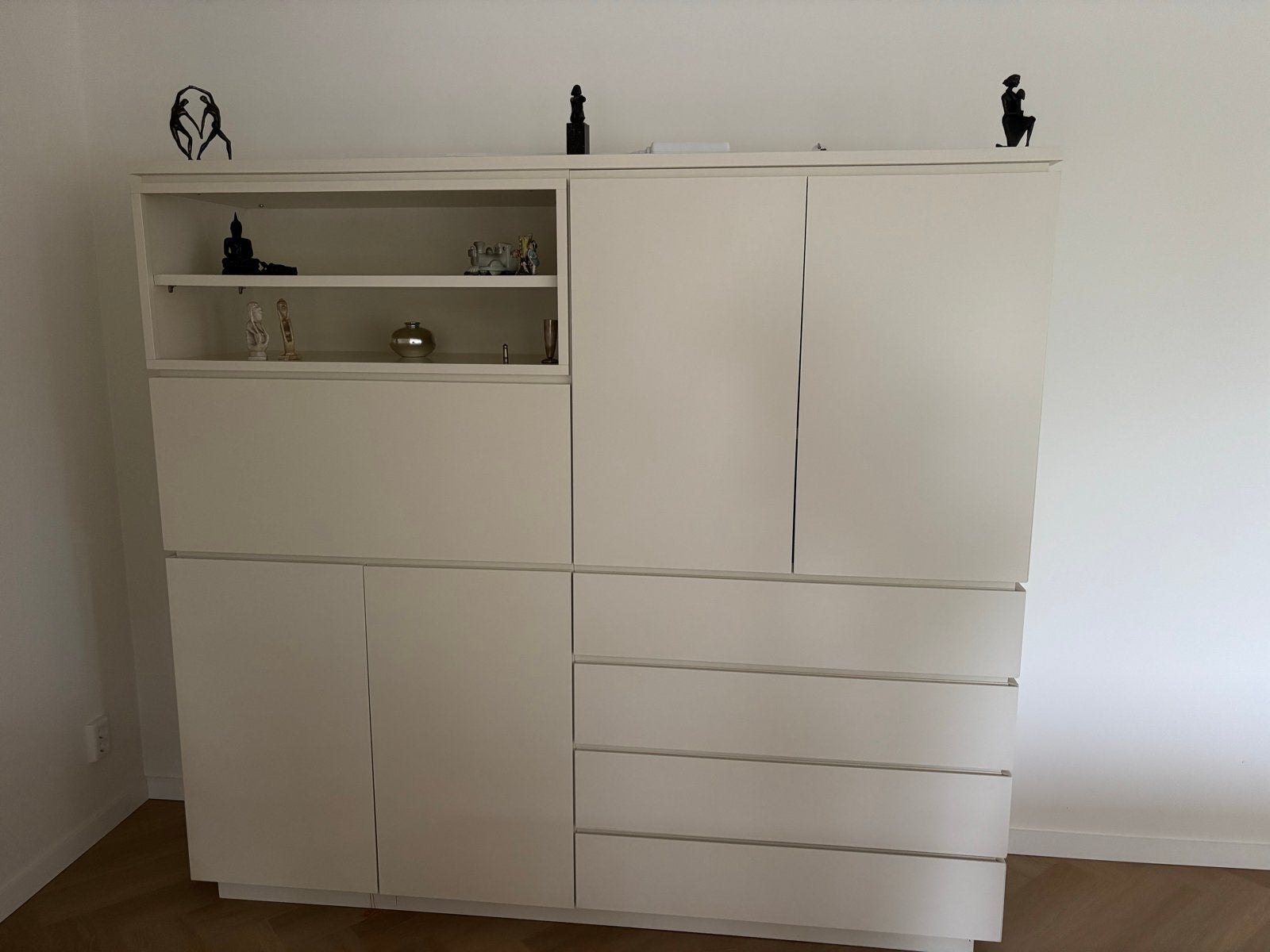 design Interlübke wandkast / dressoir met bar & laden, Ophalen, Gebruikt, 100 tot 150 cm, 200 cm of meer