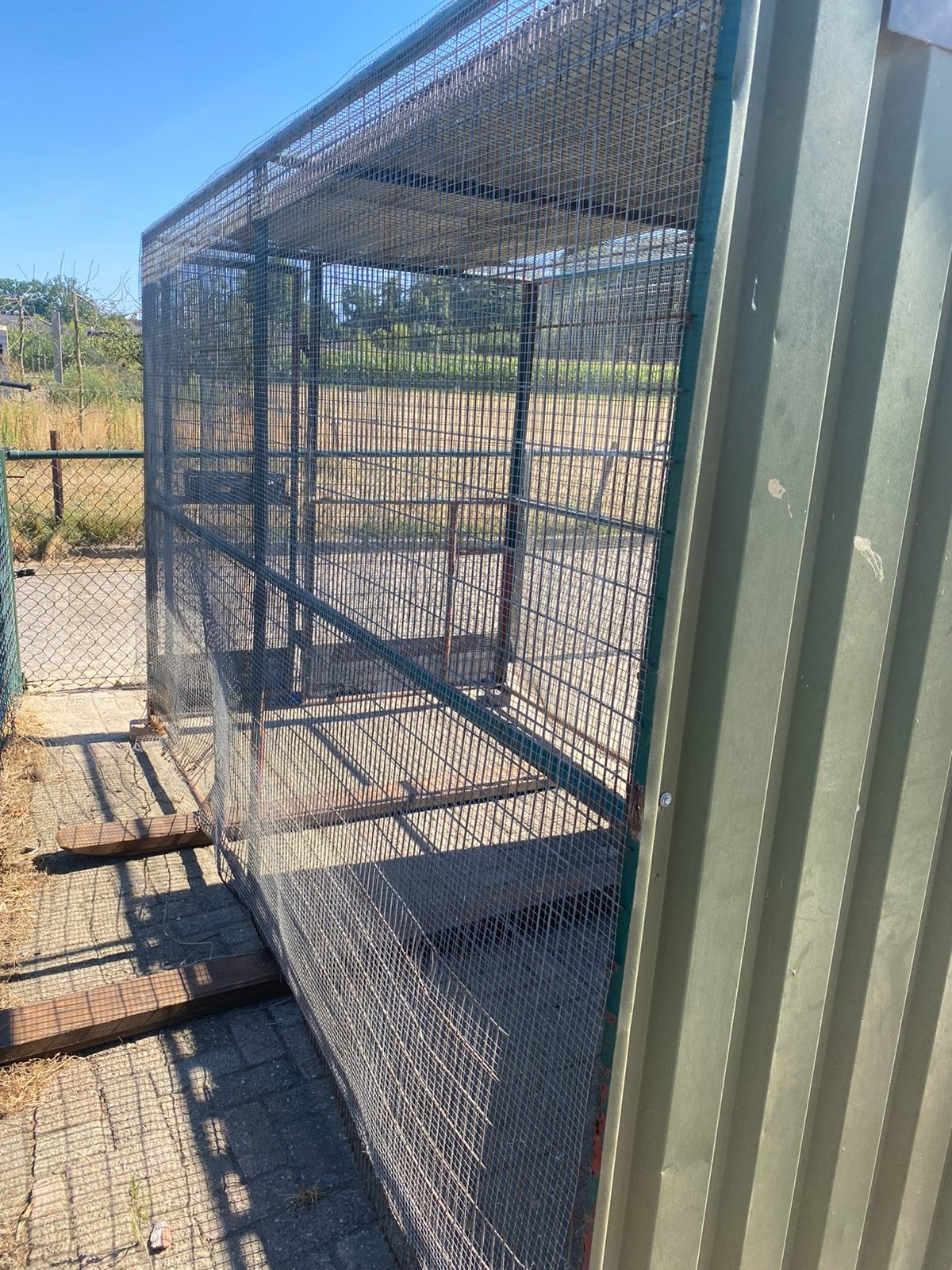 Honden katten vogel ren, Ophalen, Gebruikt, Metaal, Volière
