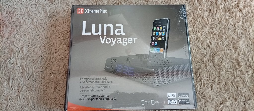 Luna Voyager Wekker & Audiosysteem voor iPhone/iPod, Ophalen of Verzenden, Nieuw, Speaker, Mini