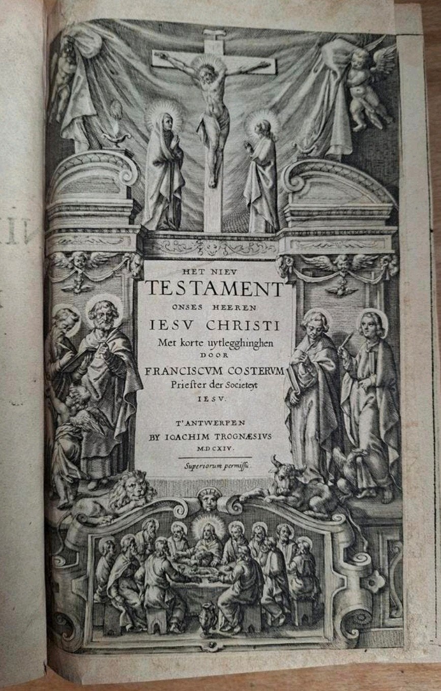 Zeldzaam Het Nieuwe Testament 1614 - Franciscus Costerus, Ophalen, Franciscus Costerus