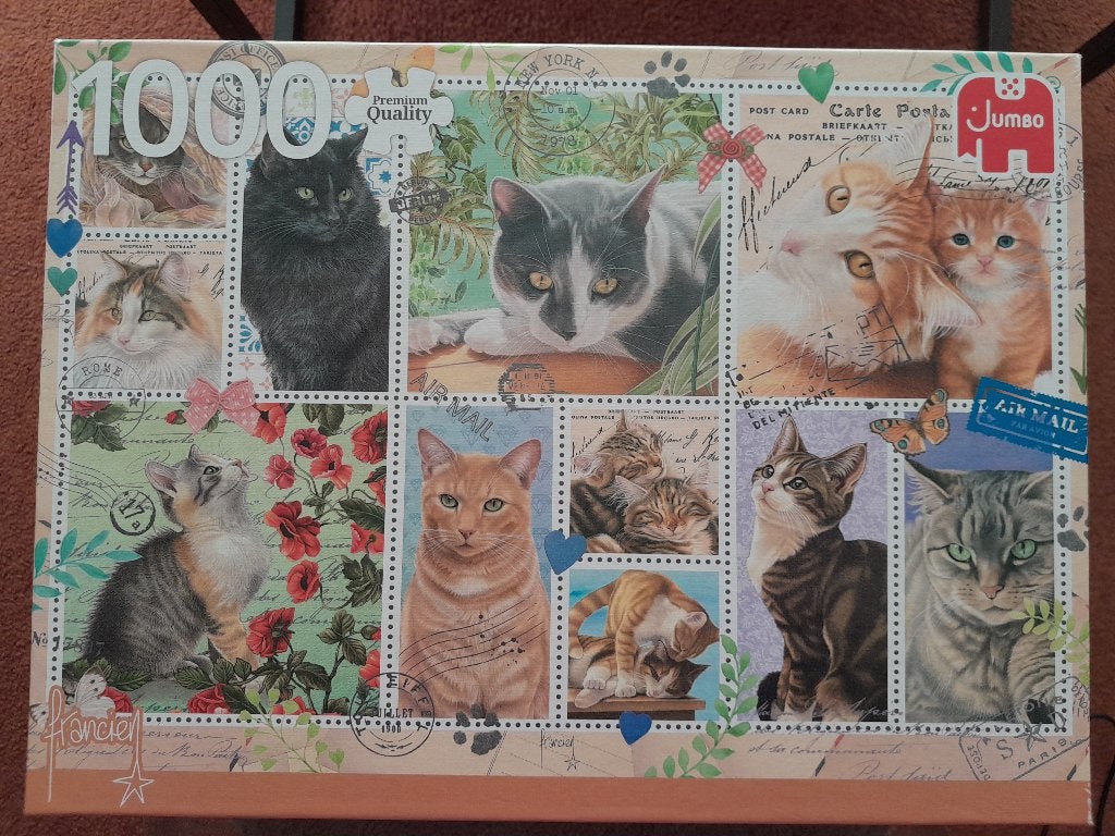 Jumbo katten legpuzzel 1000 stuks, Ophalen of Verzenden, 500 t/m 1500 stukjes, Zo goed als nieuw