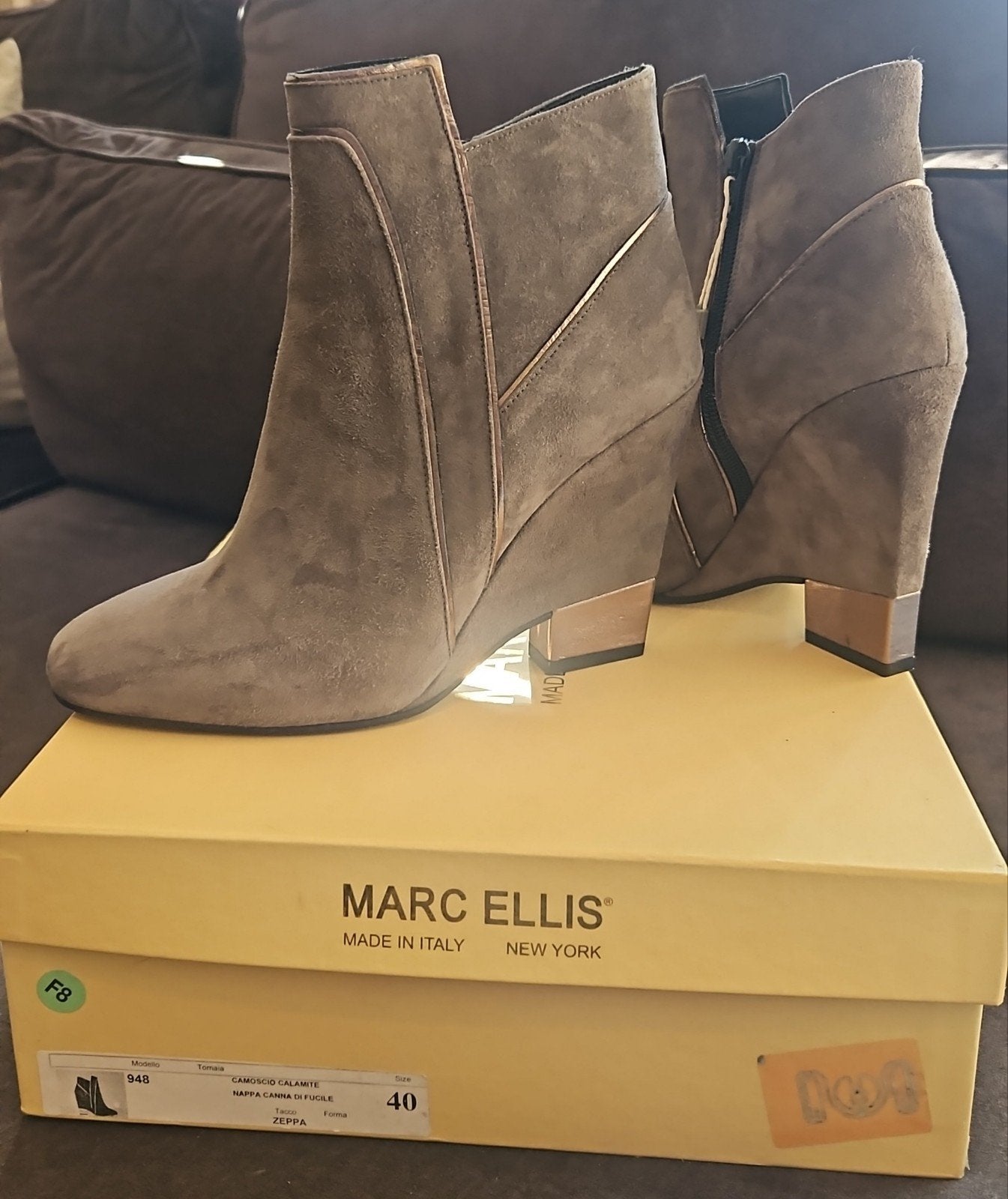 Marc Ellis Suède/leder zeppa Laarsjes Maat 40 Made in italy, Ophalen, Nieuw