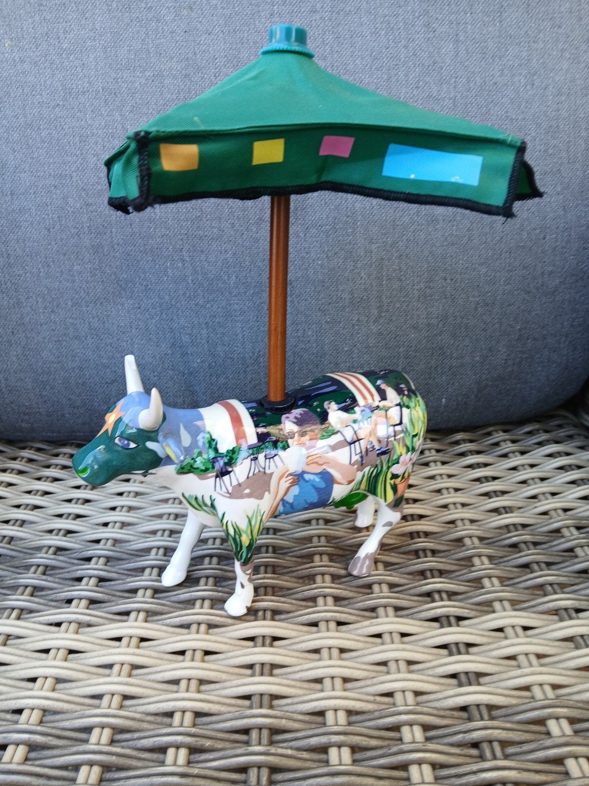 Cow Parade beeldje "It's a Cowppuccino Morning" medium, Ophalen of Verzenden, Gebruikt, Dier