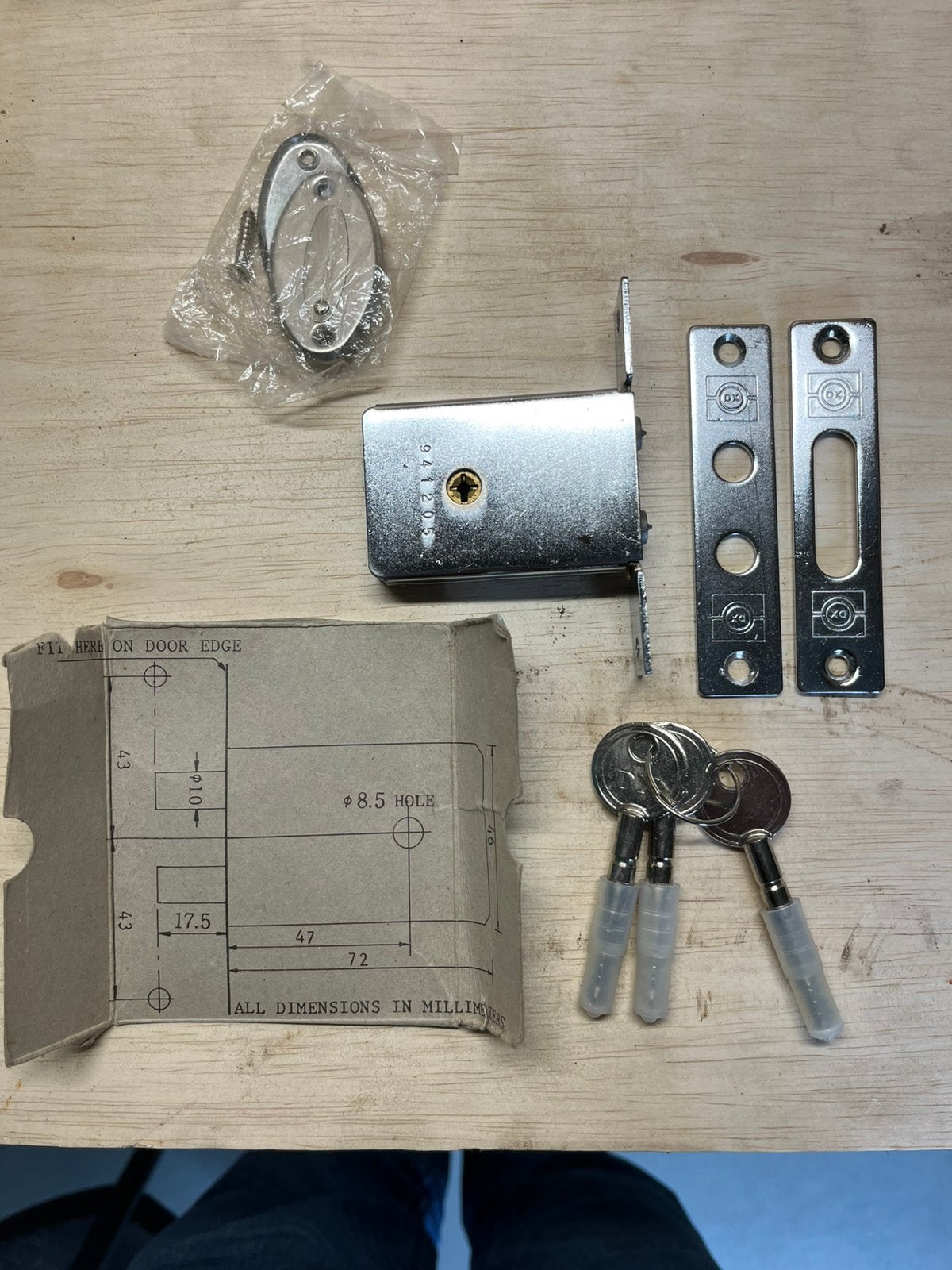 Insteekpenslot, merk DX, nieuw, Ophalen of Verzenden, Nieuw, Slot