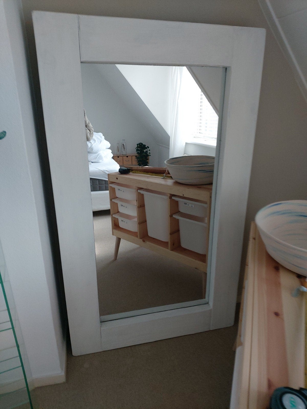 spiegel, Ophalen, Hout, 75 tot 150 cm, Deurkozijn