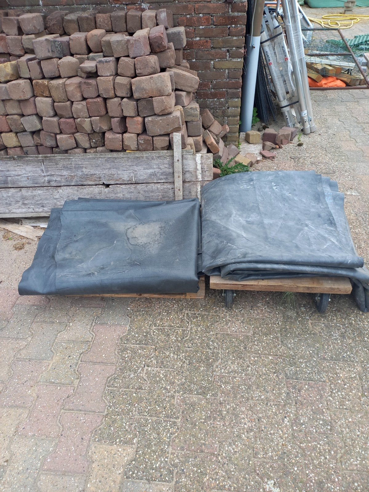 2 nieuwe stukken EPDM vijverfolie, Tuin en Terras, Ophalen of Verzenden, Nieuw