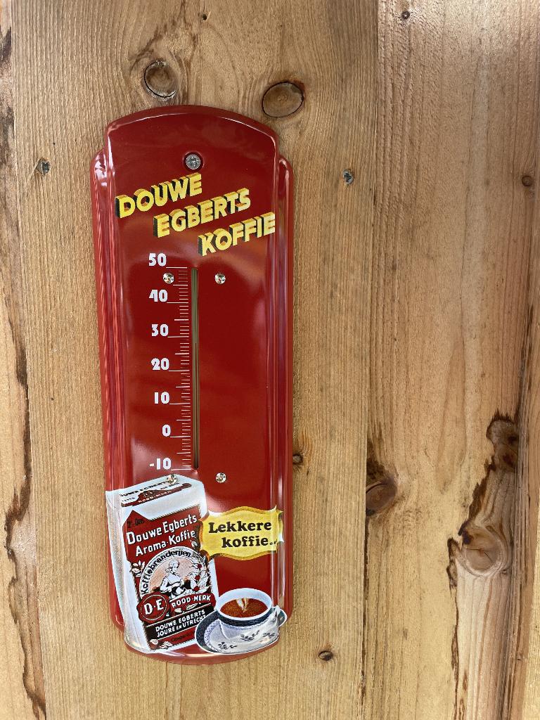 Douwe Egberts retro Thermometer, Verzamelen, Retro, Huis en Inrichting, Ophalen of Verzenden