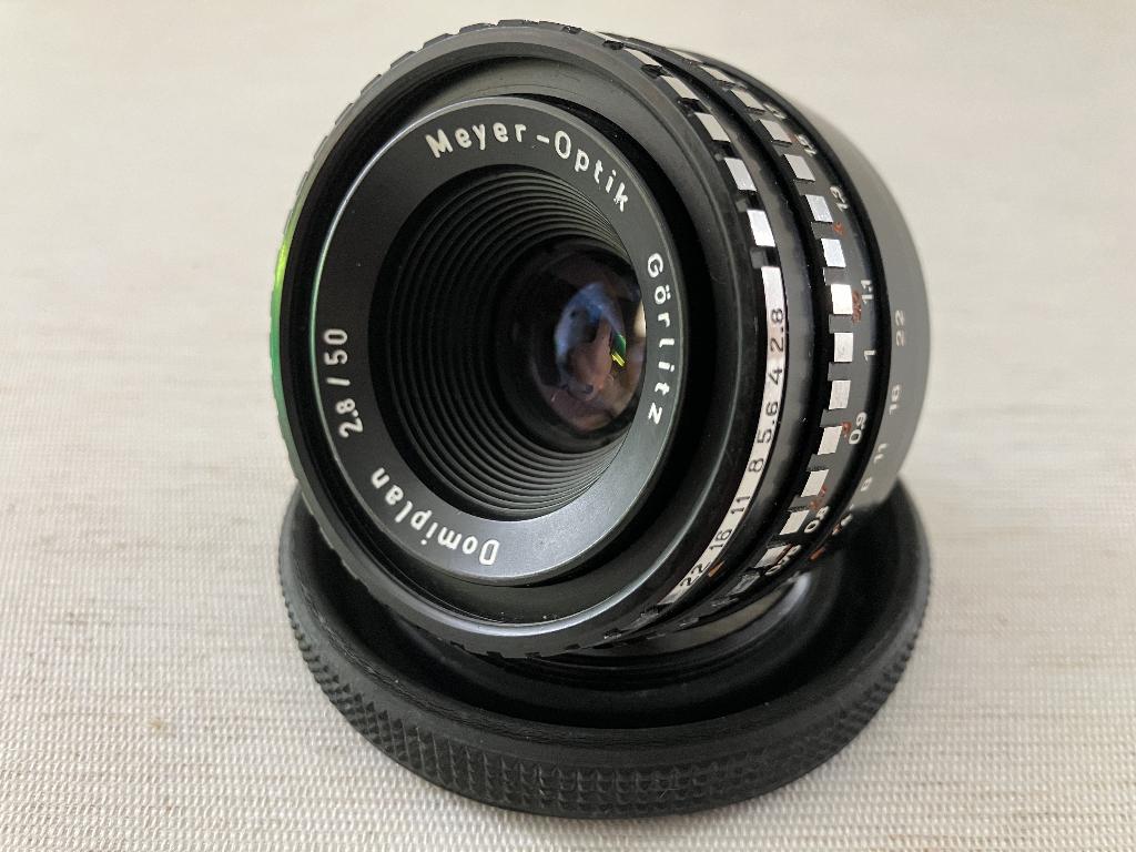 Meyer-Optik Görlitz Domiplan Zebra 2,8/50 (EXC+++++), Ophalen of Verzenden, Zo goed als nieuw, Standaardlens