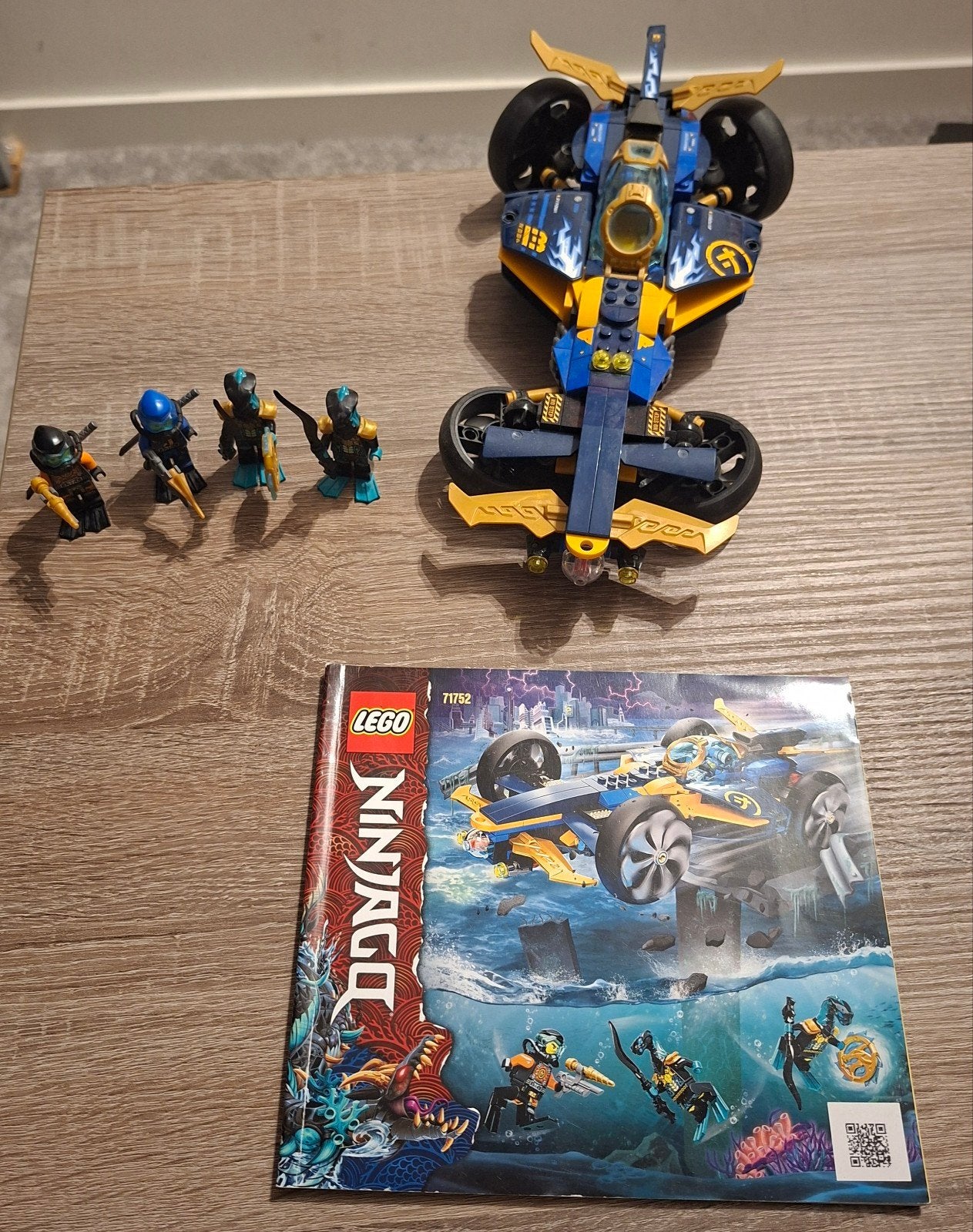 LEGO Ninjago 71752 Ninja Onderwaterwagen, Lego, Ophalen of Verzenden, Zo goed als nieuw, Inclusief instructies