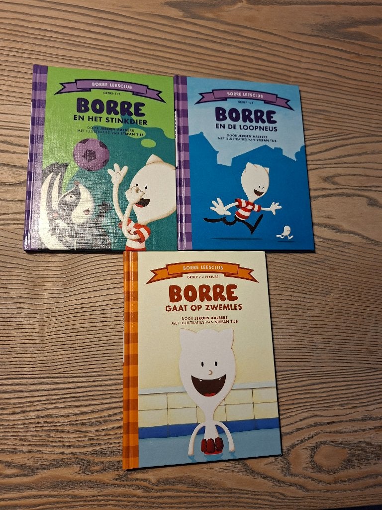 3 Borre Leesclub boekjes (Groep 1/2) – In één koop!, Boeken, Fictie algemeen, Jongen of Meisje, Ophalen of Verzenden, Zo goed als nieuw